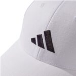 Detalle de la Gorra Adidas Baseball New Logo Blanco/Negro