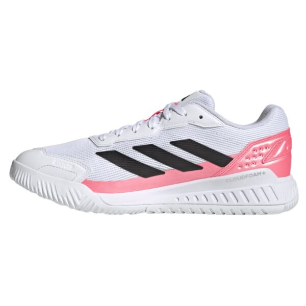 Zapatillas Adidas Courtquick Padel Blanco/Solar Turbo