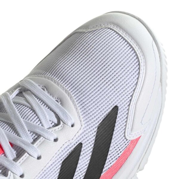 Detalle de las Zapatillas Adidas Courtquick Padel Blanco/Solar Turbo