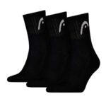 Pack 3 Calcetines HEAD Club Largos Negros