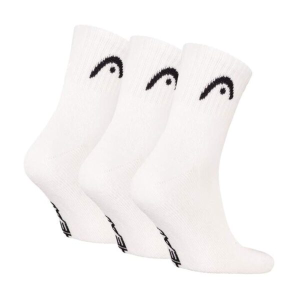 Pack 3 Calcetines HEAD Club Largos Blancos