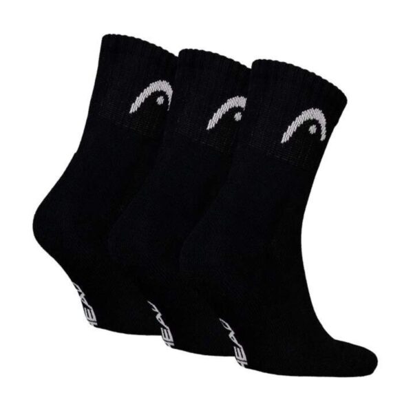 Pack 3 Calcetines HEAD Club Largos Negros