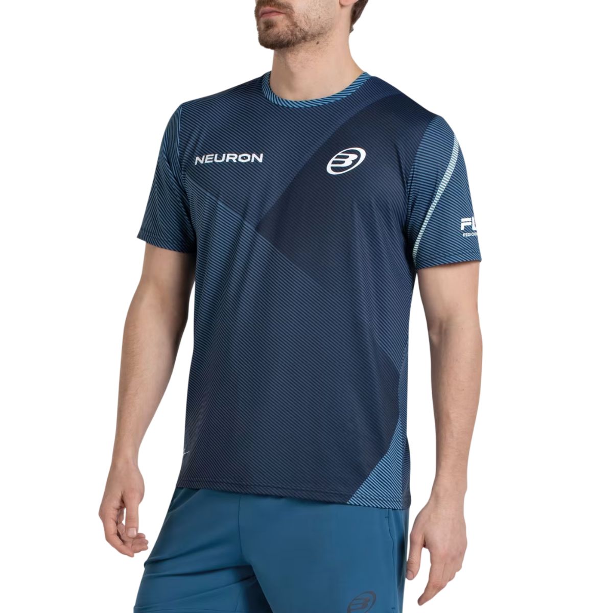 Camiseta Bullpadel Chingotto 26I Azul Atómico