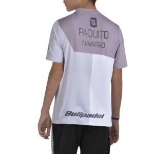 Camiseta Bullpadel Paquito Navarro Junior 26I Blanco