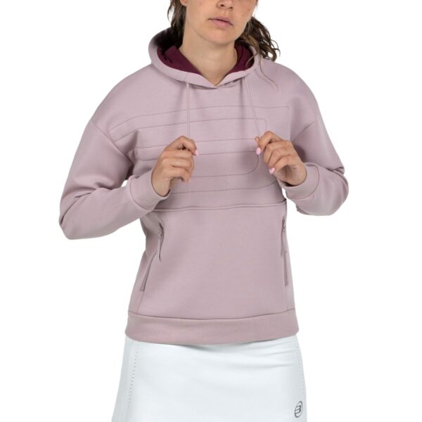 Sudadera Bullpadel Eolia Rosa Sombra W
