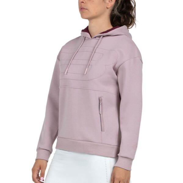 Sudadera Bullpadel Eolia Rosa Sombra W